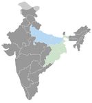 Inde • |-0544/-0413| • dynastie Haryanka: carte